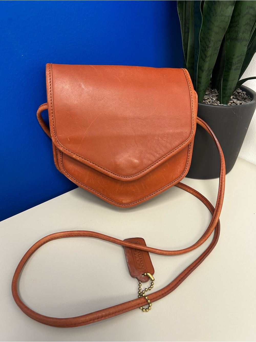 Coach Megan bag in British Tan leather